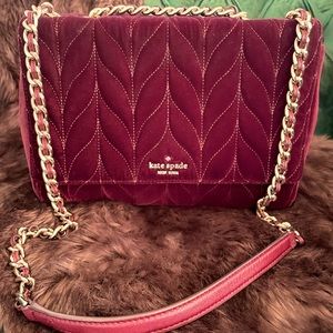 Kate Spade Suede Quilting Shoulder Bag